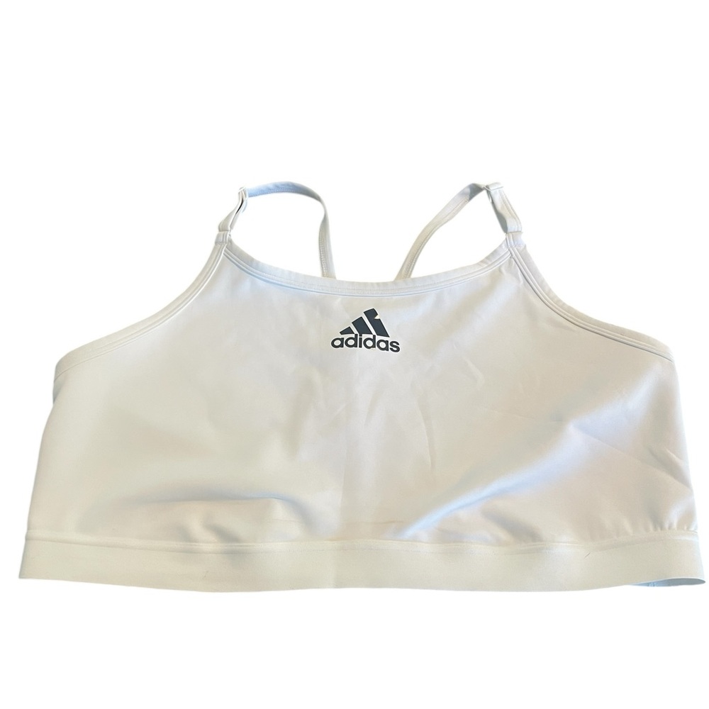 Adidas White Performance Sports Bra 4X